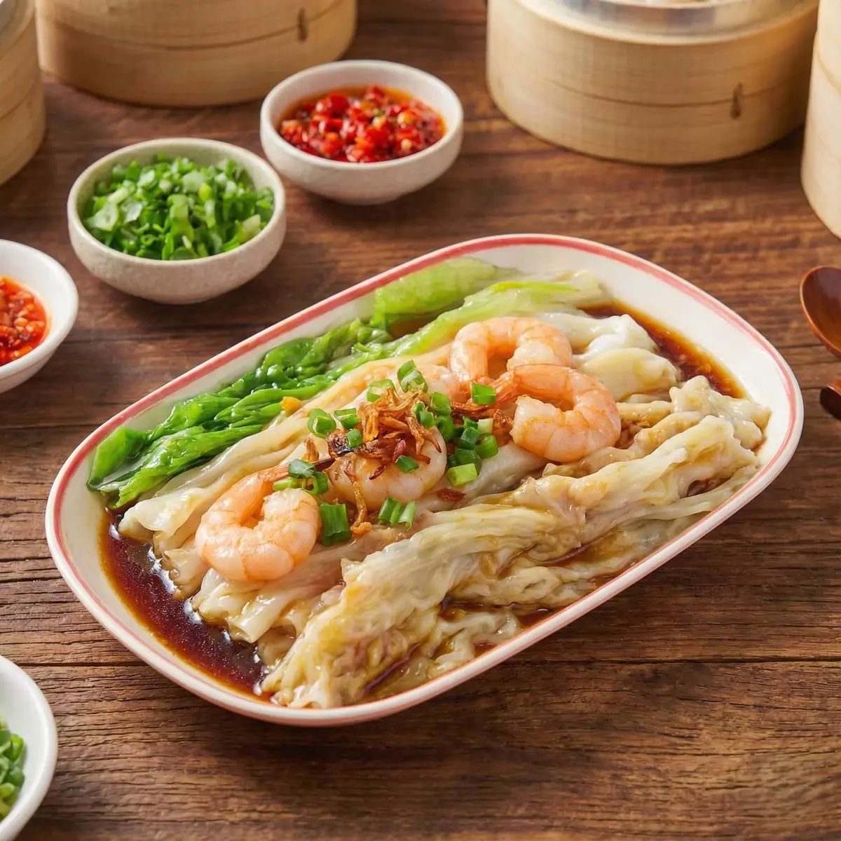 鮮蝦腸粉淋醬